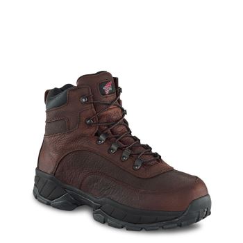 Red Wing TruHiker 6-inch Waterproof Soft Toe Mens Hiking Boots Dark Brown - Style 8683